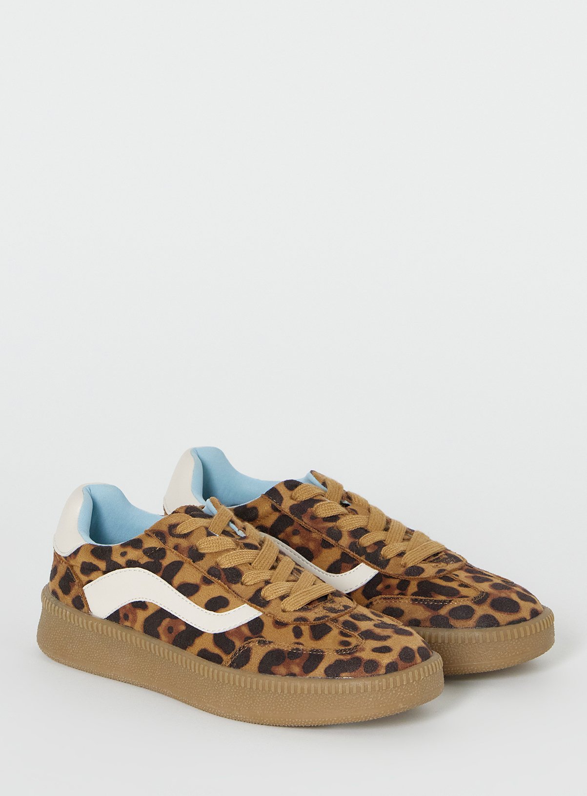 SIMPLY BE Chunky Retro Leopard Print Trainer Wide Fit 5 - Image 2 thumbnail